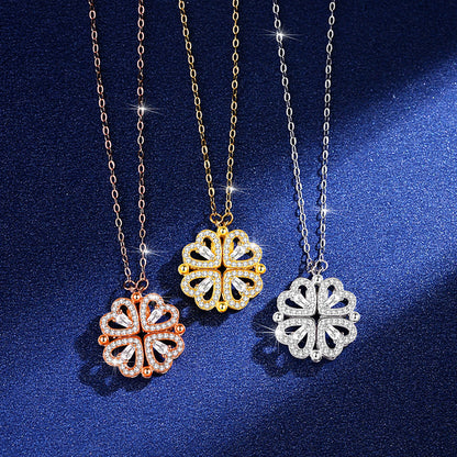 🔥【Kúp 1 a získaj 1 zadarmo】🍀Transformovateľný náhrdelník so štvorlístkom. ❤️ Nos ho a nech ťa sprevádza šťastie! 🍀