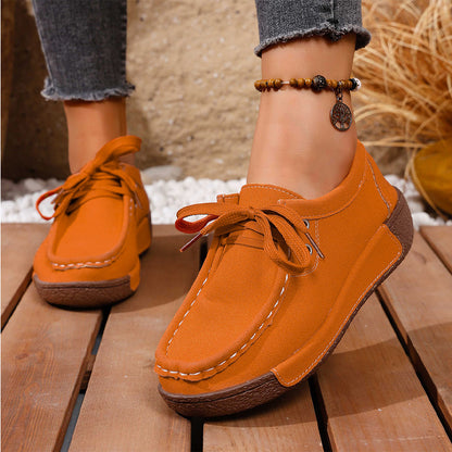 🔥【36-43】Zapatos casuales con cordones de felpa de la colección Otoño 2025