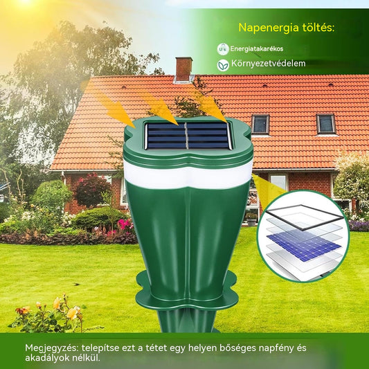 ☘️ Különleges ajánlat – 50% kedvezmény ☘️ Napenergiával működő vízálló állatriasztó