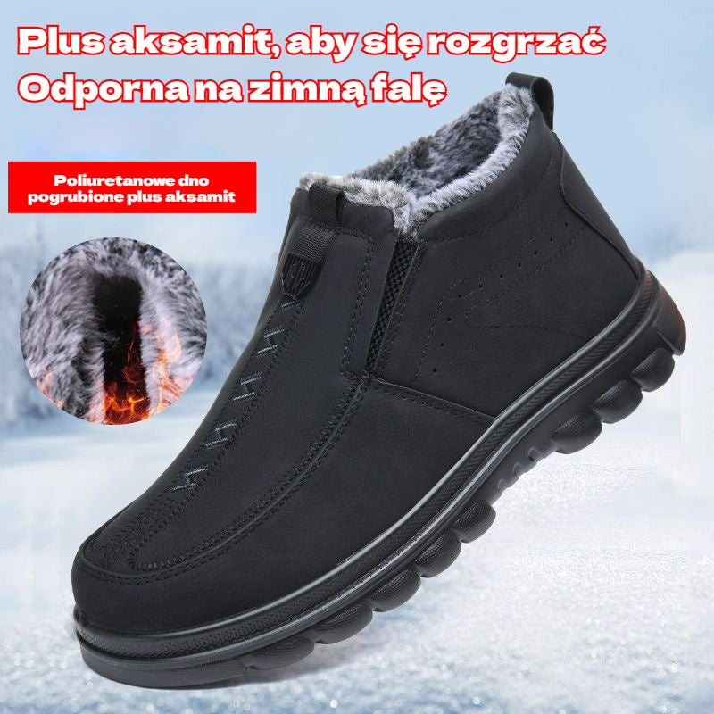 【39-47】❄️👞 Pánske zimné teplé topánky, vhodné na každodenné nosenie, s okrúhlou špičkou, teplé a pohodlné.