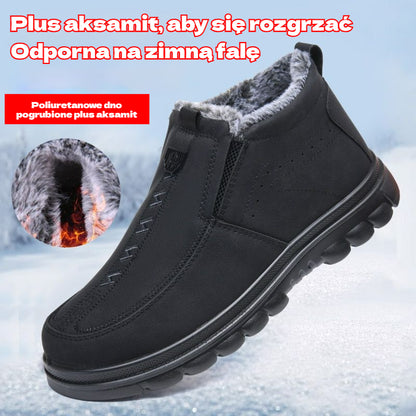 【39-47】❄️👞 Pánske zimné teplé topánky, vhodné na každodenné nosenie, s okrúhlou špičkou, teplé a pohodlné.