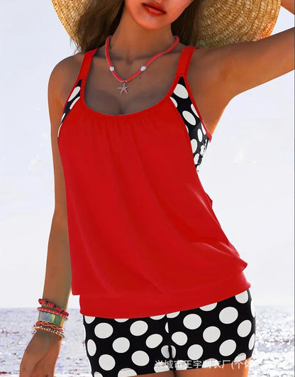 🏖️【S-5XL】Seksowny damski kostium kąpielowy Halter Polka Dot Plus Size 2025