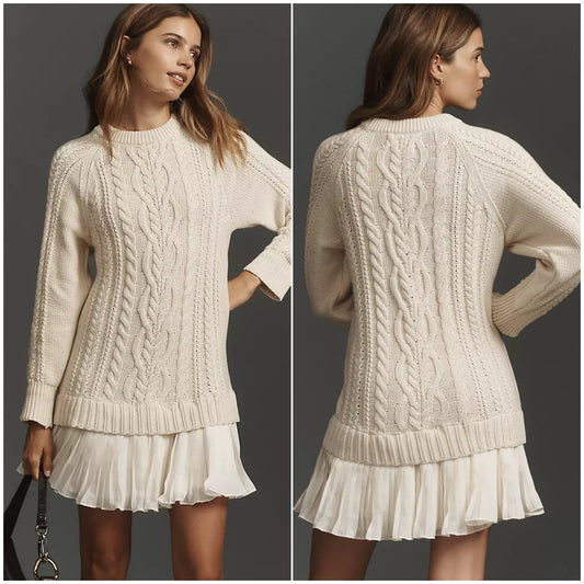 💖【S-3XL】Elegantné pletené šaty pre ženy