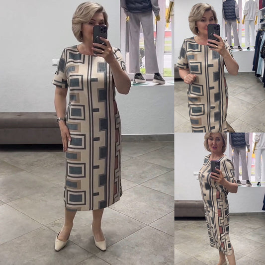💕【S-5XL】 2025 nowa elegancka satynowa sukienka z kwadratowym dekoltem