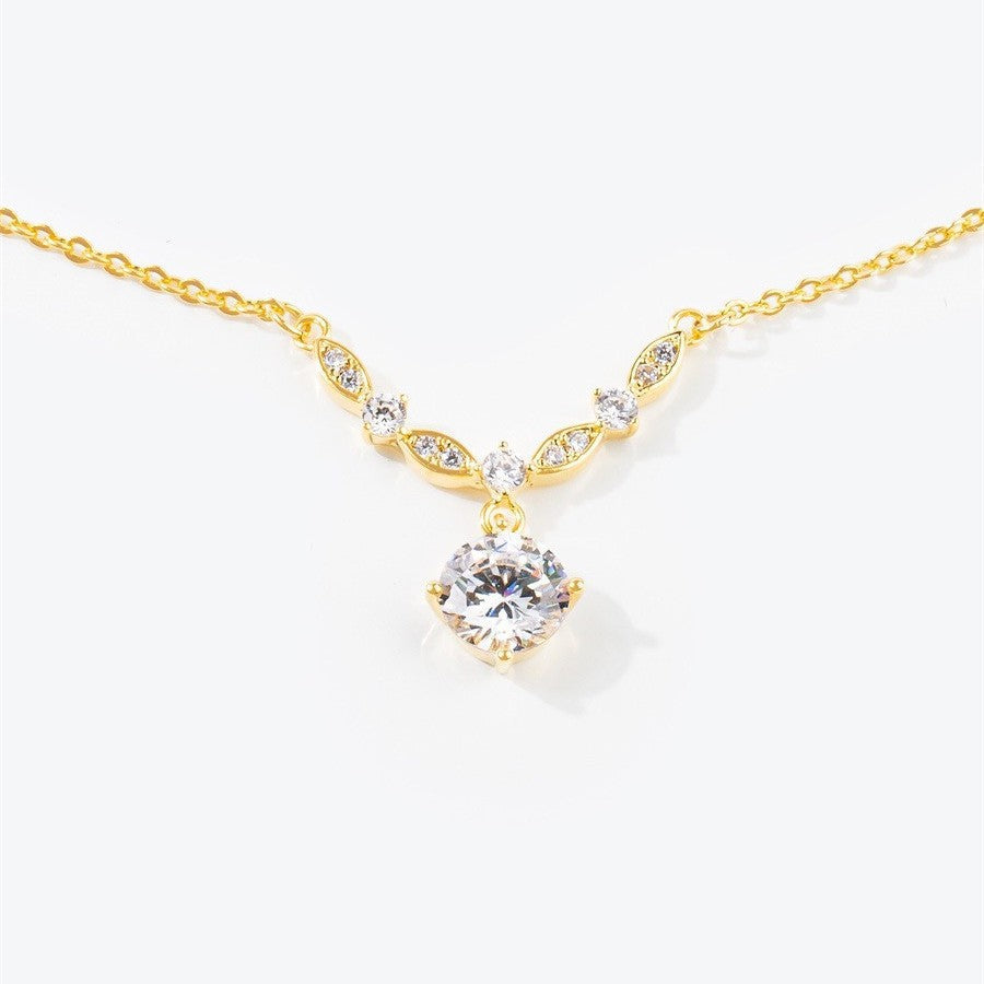 🔥Compra 1 y llévate 1 🔥Collar de diamantes de oro de 18 quilates