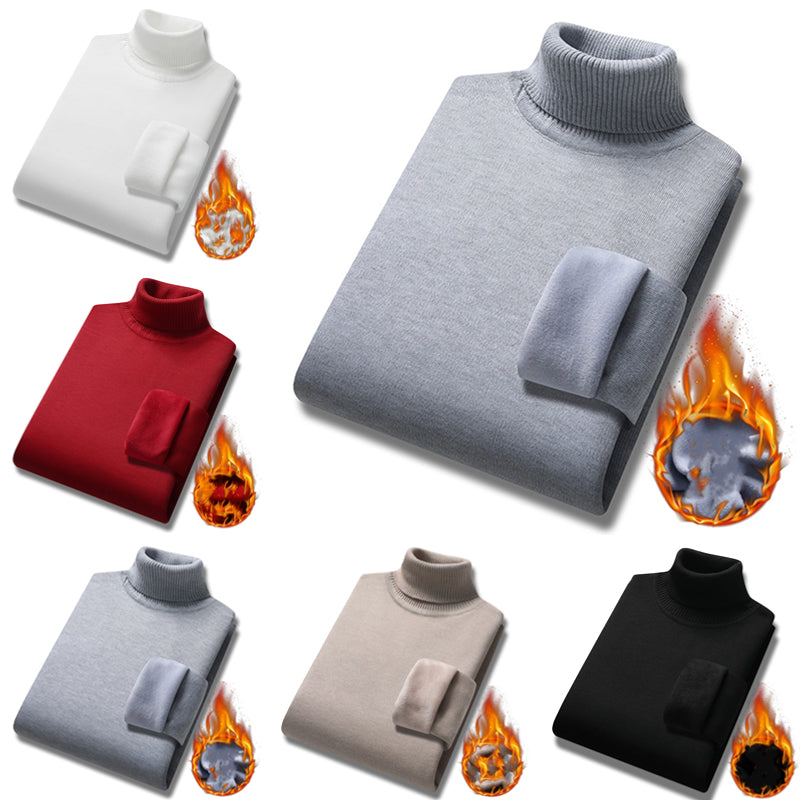 【🔥M-4XL】 2024 w nowym stylu, lekki, luksusowy męski sweter z golfem, kaszmirowy sweter biznesowy na co dzień