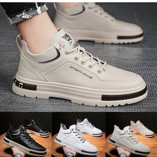 🔥【50% off】👟【39-44】2025 oddychające, skórzane, męskie, płaskie buty biznesowe