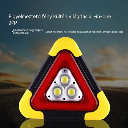 🔥Új termék 2026🔥 Három az egyben napelemes vészhelyzeti háromszög