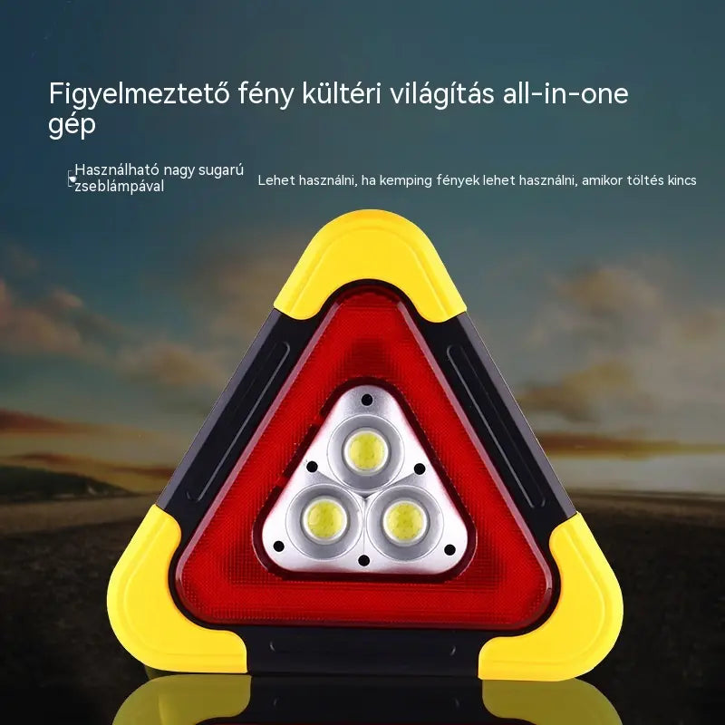🔥Új termék 2026🔥 Három az egyben napelemes vészhelyzeti háromszög