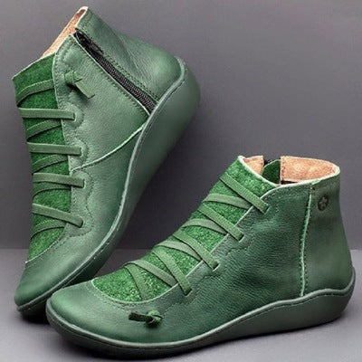 【35-43】 Nowe duże rozmiary botków casual dla kobiet-3735372