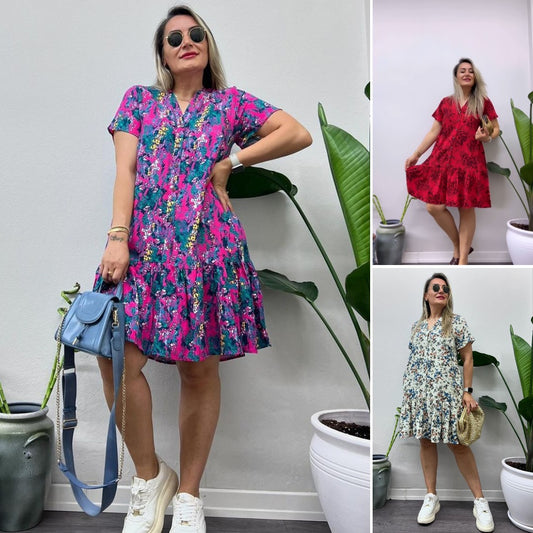 🔥👗【S-5XL】Kolorowa spódnica z nadrukiem 🥰🥰 Polska płatność przy odbiorze