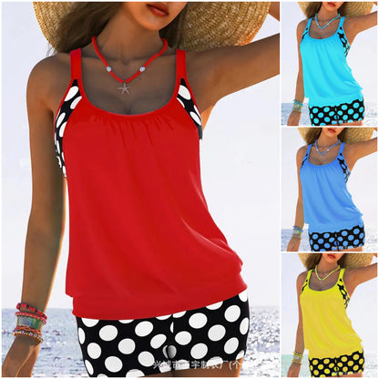 🏖️【S-5XL】Seksowny damski kostium kąpielowy Halter Polka Dot Plus Size 2025