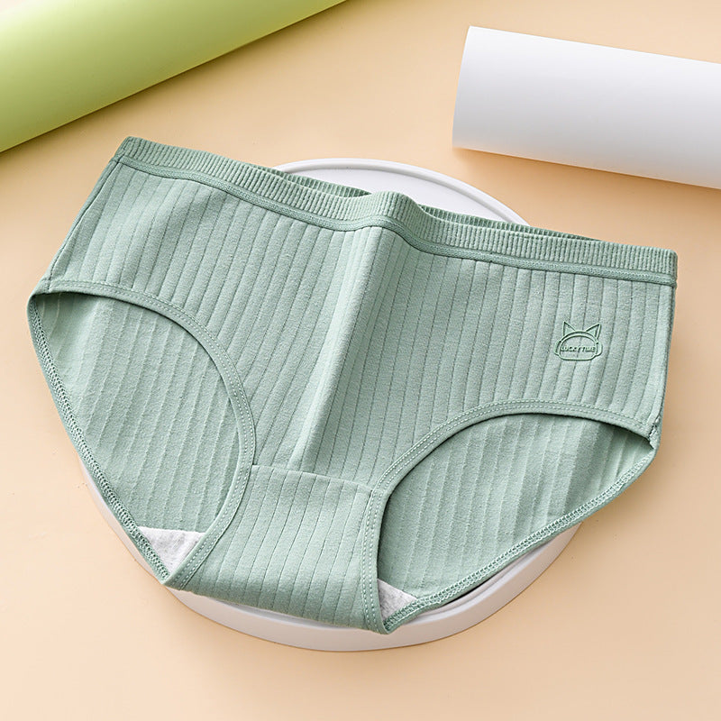 💕【Balení 7 kusů】💕 50% sleva poslední den: 【50-100KG】Dámské antibakteriální bavlněné kalhotky s vysokým pasem
