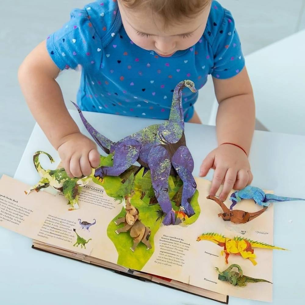 🔥【Compra 1 y llévate 1 gratis】📕 Enciclopedia de dinosaurios prehistóricos en 3D Libro desplegable Enciclopedia de dinosaurios