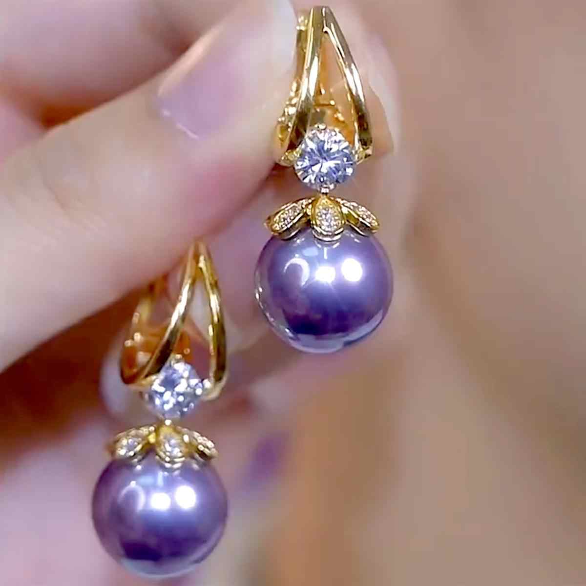 💋【Compre uno y llévese otro gratis】 Pendientes de plata con perlas de lujo francés de nuevo estilo 2025