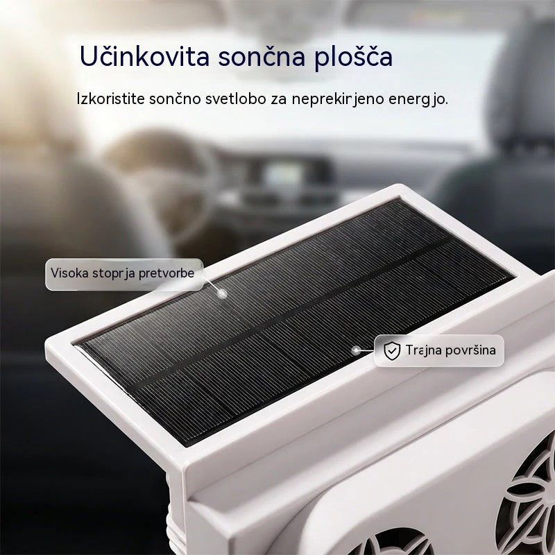 50 % popusta 🌀 Avtomobilski ventilator na sončno energijo