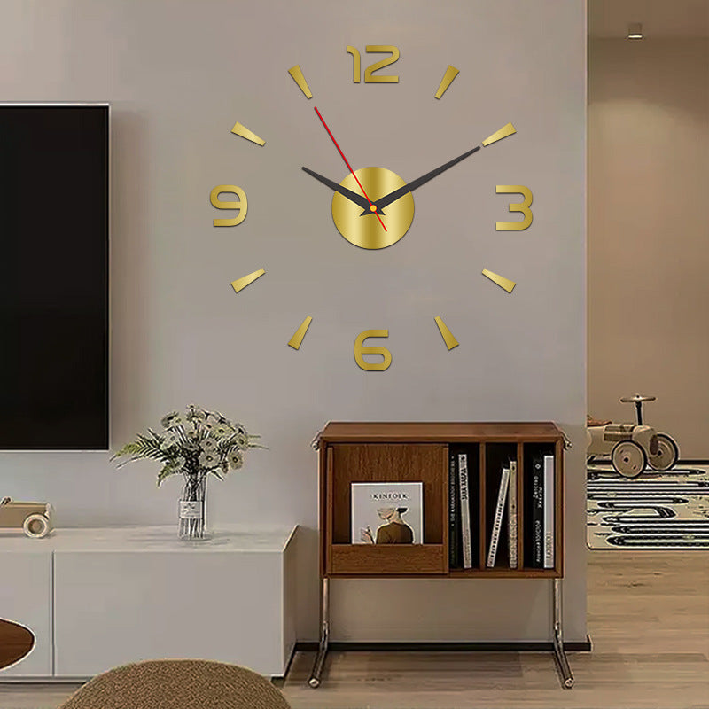 🕑✨3D świecący akrylowy zegar ścienny – nie wymaga wiercenia (wymagany montaż)-4356797