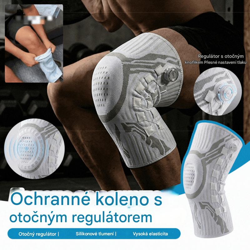 🔥【Kupte 1, získejte 1 zdarma】🦵🦵Silikonová kompresní sportovní kolenní ortéza s tlumící pružinovou oporou pro venkovní běh a fitness