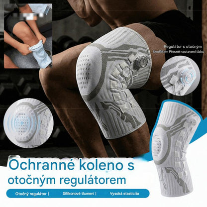 🔥【Kupte 1, získejte 1 zdarma】🦵🦵Silikonová kompresní sportovní kolenní ortéza s tlumící pružinovou oporou pro venkovní běh a fitness