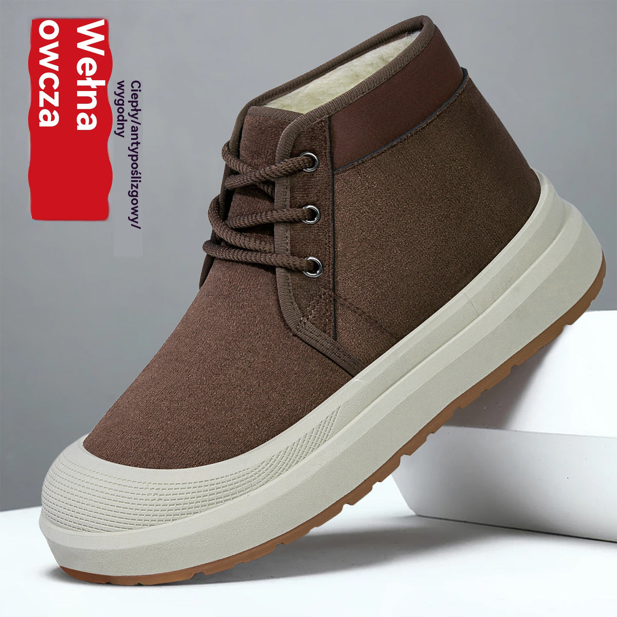 【39-45】Nowe zimowe buty męskie, ocieplane i wyściełane polarem, ciepłe i codzienne, bawełniane buty