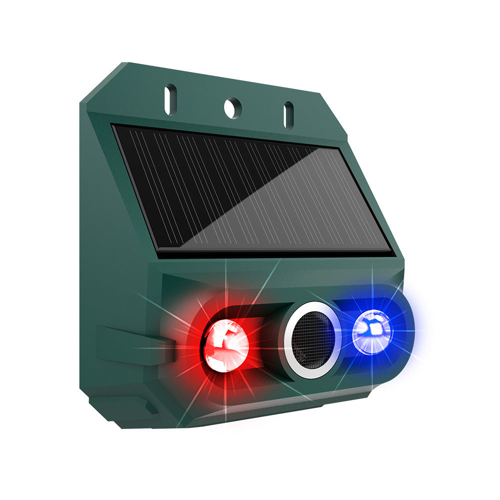 【🔥Kupite 1, dobite 1 gratis】🔥Zunanji solarni ultrazvočni odganjalec ptic z utripajočo infrardečo svetlobo ter rdečo in modro LED diodo
