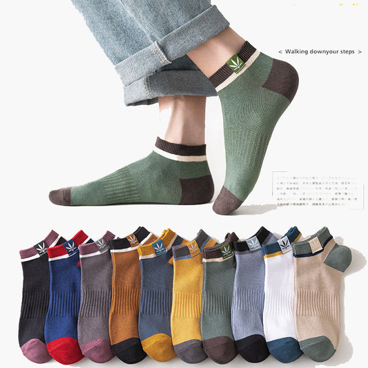 🧦 【10 párov】 Pánske športové ponožky, ktoré absorbujú pot a zabraňujú nepríjemnému zápachu -- 3700116 