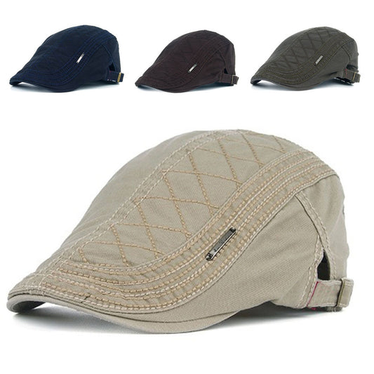 Regulowany dżinsowy beret w stylu vintage
