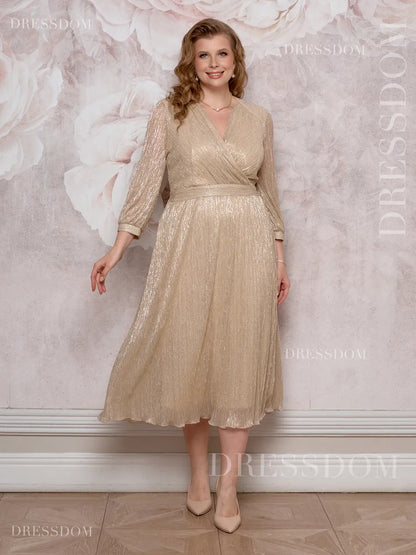 【S-5XL】💐Rochie cu efect de degrade strălucitor｜Ușoară și vaporoasă｜Elegantă și întineritoare