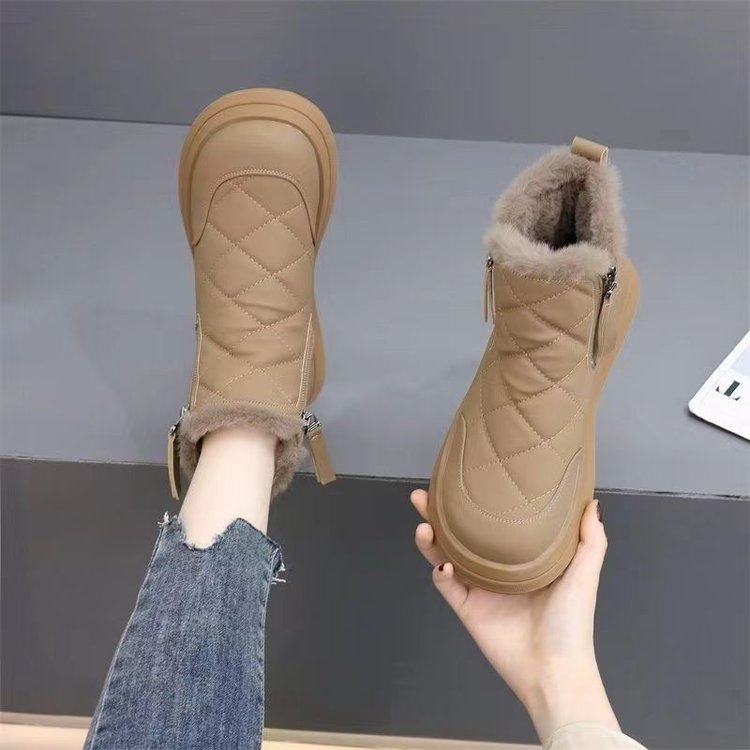 👢【35-41】Nové na jeseň a zimu, nepremokavé, protišmykové, teplé a štýlové, mäkké krátke členkové čižmy. 