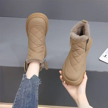👢【35-41】Nové na jeseň a zimu, nepremokavé, protišmykové, teplé a štýlové, mäkké krátke členkové čižmy. 