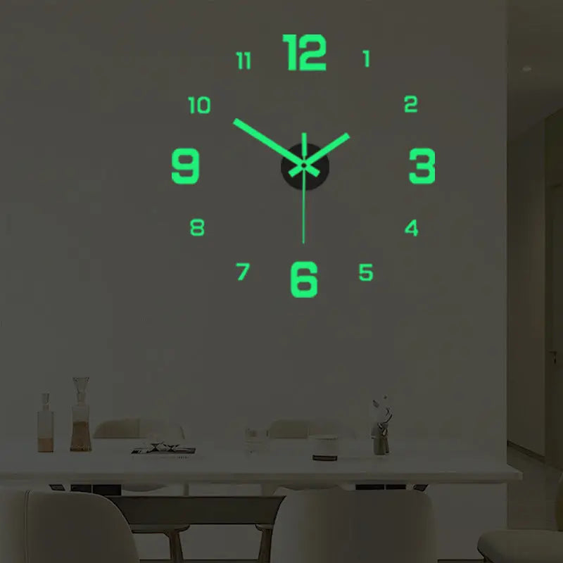🕰🕰3D világító akril falióra készlet (csak összeszerelés)