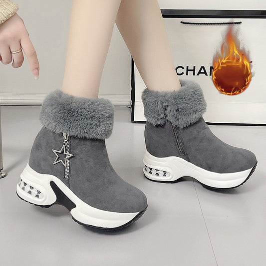 【35-43】Krótkie buty damskie na platformie