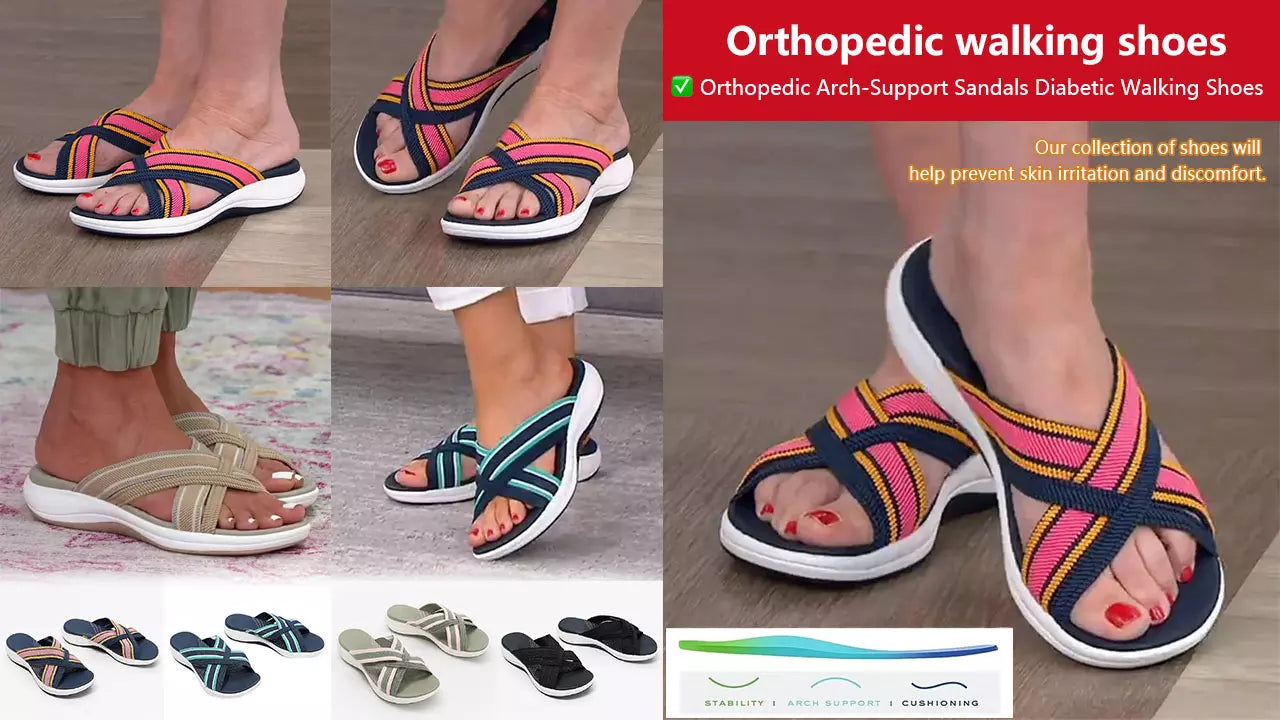 【35-43】🍃👡Damskie letnie duże sandały ortopedyczne na platformie