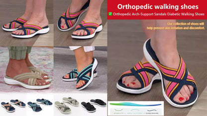 【35-43】🍃👡Damskie letnie duże sandały ortopedyczne na platformie