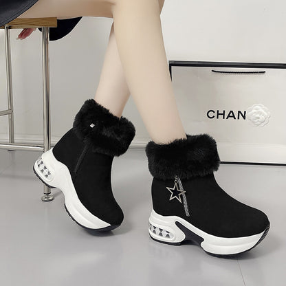 【35-43】Krótkie buty damskie na platformie