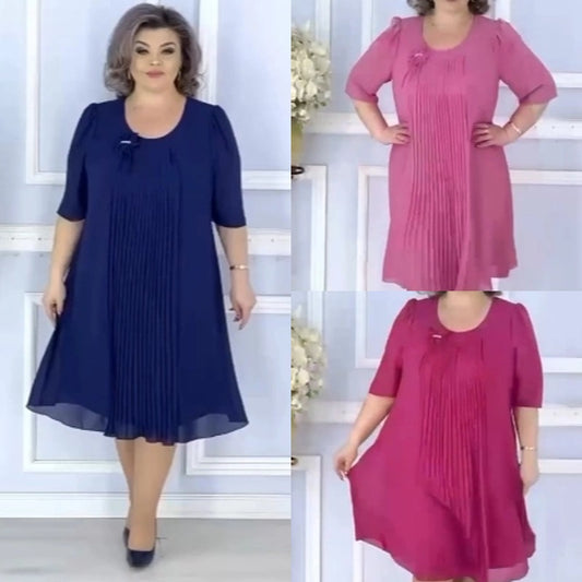 💃💥【50% zniżki】【S-5XL】2025 wiosna nowa wysokiej jakości sukienka szyfonowa, elegancka i temperamentna