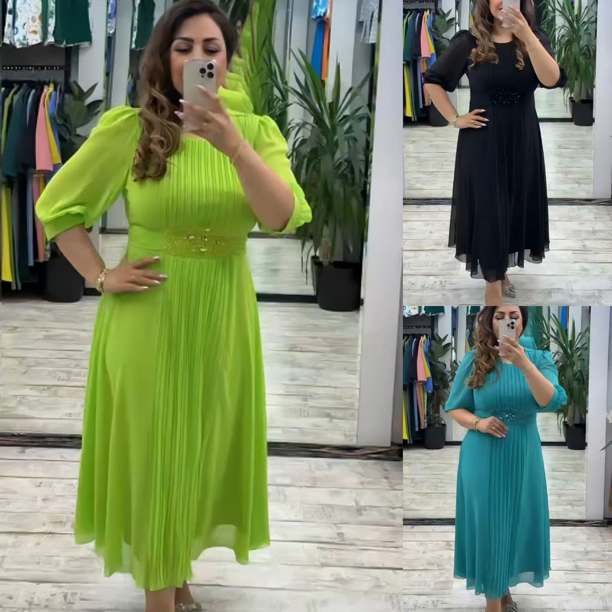 💥👗【S-5XL】Rochie nouă la modă, design clasic, elegantă și simplă
