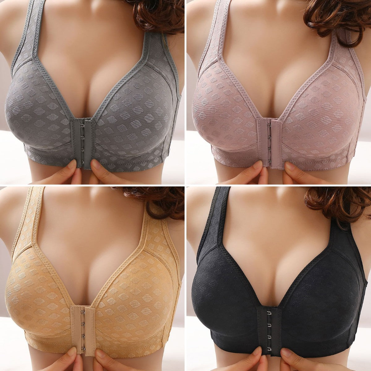 🔥Kup 1 dostań 3 za darmo🔥【4 opakowania】 Najwyższej jakości bezszwowy biustonosz push up, modny i seksowny