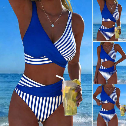 🏖️【40-100kg】🤩 Nowy komplet z nadrukowanym strojem kąpielowym, szybkoschnący i przewiewny materiał, dopasowany i stylowy