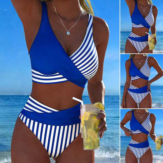 🏖️【40-100kg】🤩 Nowy komplet z nadrukowanym strojem kąpielowym, szybkoschnący i przewiewny materiał, dopasowany i stylowy