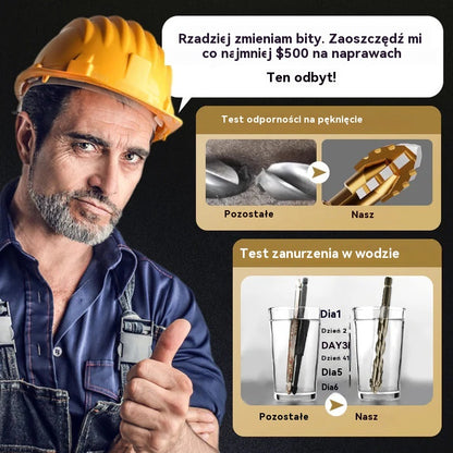 🔥Gorąca oferta 2025🔥 【4+5+6+8+10+12mm】🔥Zestaw 6-ostrzowych wierteł mimośrodowych o wysokiej wytrzymałości