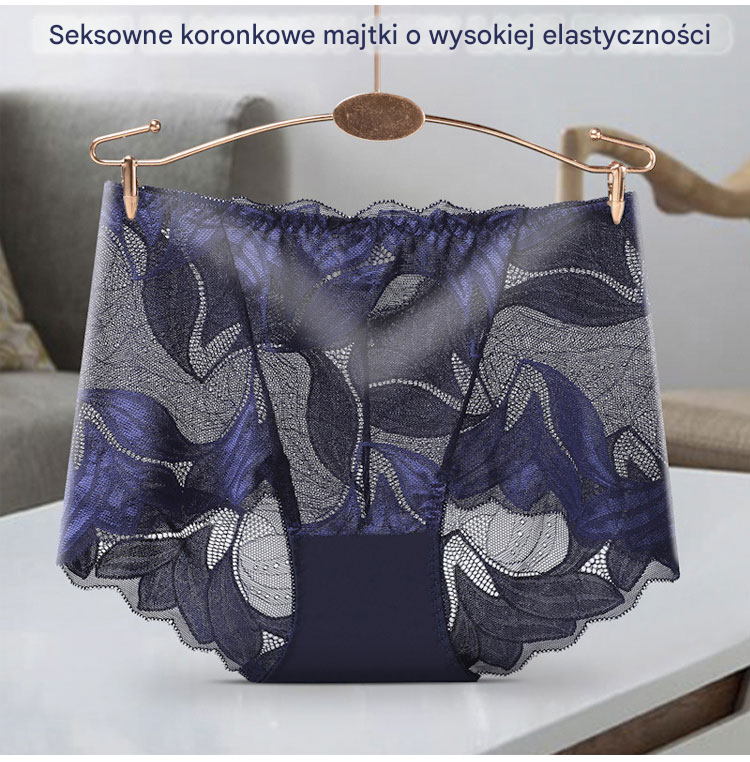 🔥【Kup 5, a otrzymasz 5】💋【40-105kg】 Seksowna, oddychająca damska bielizna ze średnim stanem