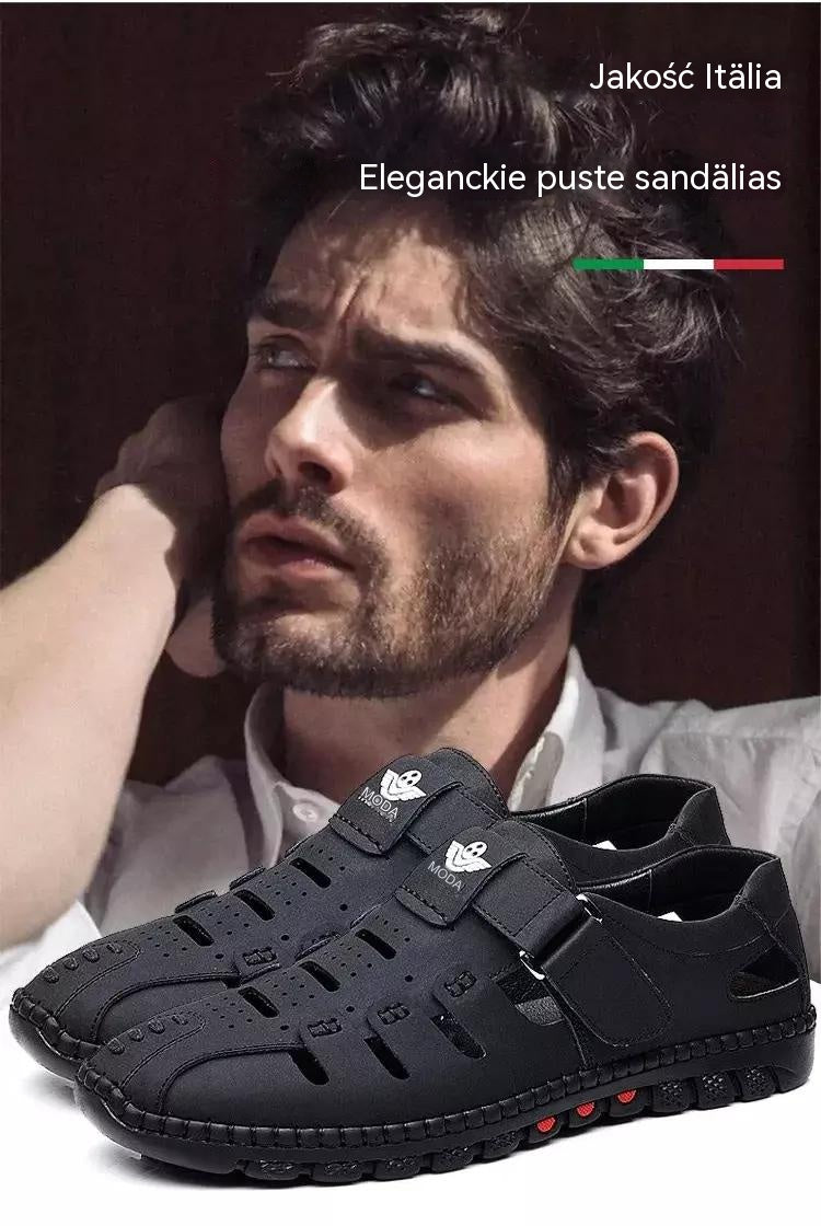 👣【Rozmiary 38-44】🍃2026 Oddychające buty codzienne z dziurami, skóra naturalna, miękka podeszwa, antypoślizgowe