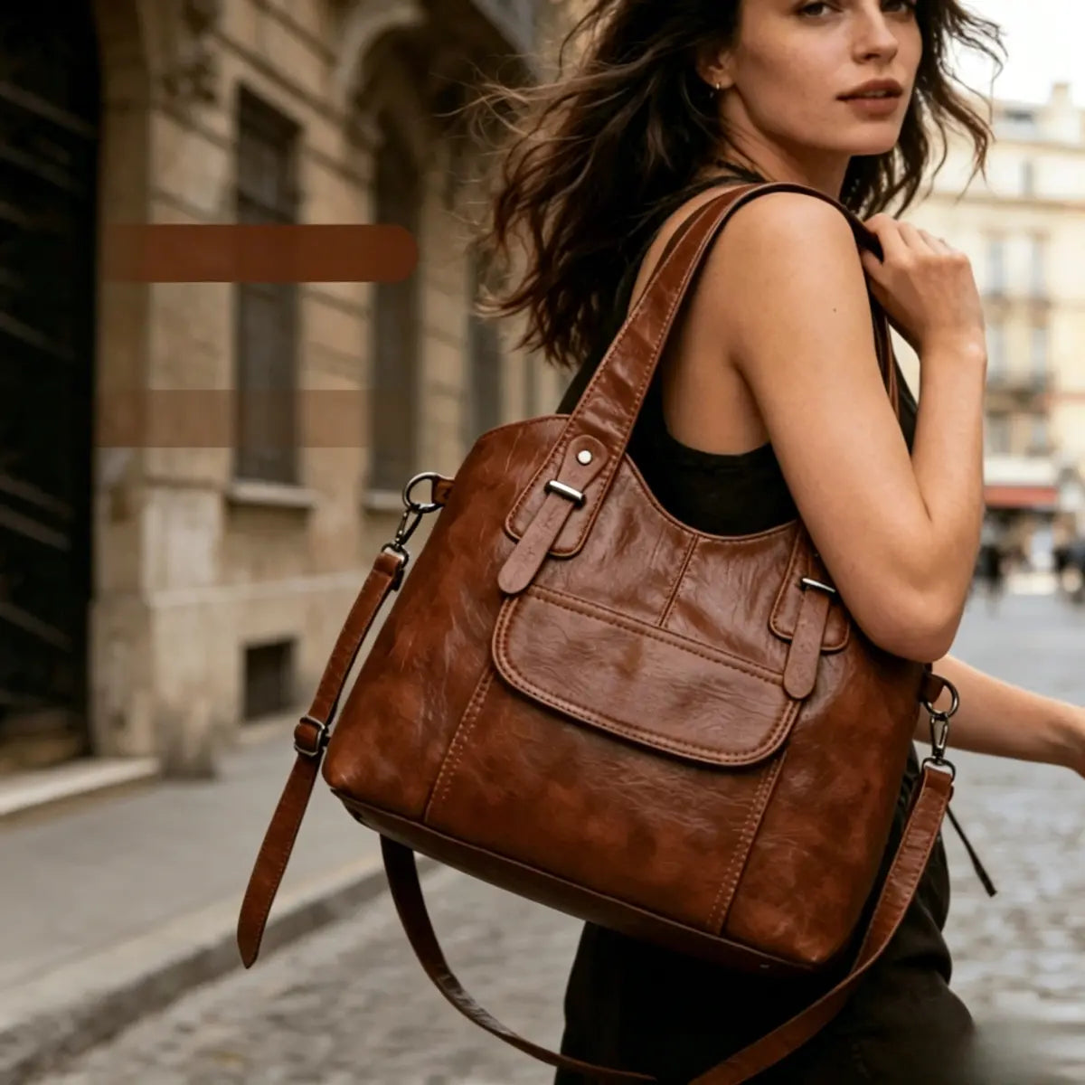 50% zniżki!💓👜Nowość! Miękka skórzana torba 👛 Elegancka i pojemna.