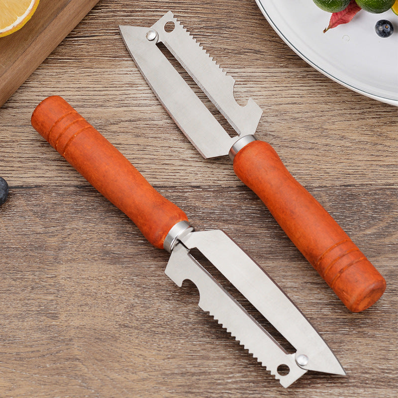 🥕 Vásárolj 2-t, kapsz 2-t ingyen! ✨ Multifunkcionális konyhai hámozó: Rozsdamentes acélból készült, ergonomikus fogantyúval, ideális gyümölcsökhöz, zöldségekhez és húshoz 🔪