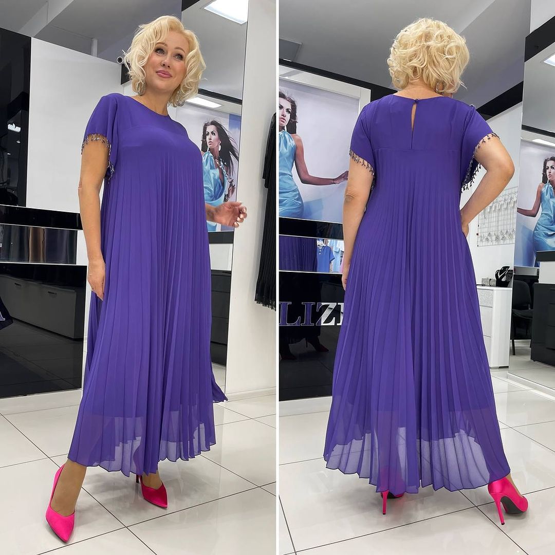 【🔥🏆Najlepiej sprzedające się produkty】 👗【S-5X2024 Nowa, wysokiej jakości elegancka sukienka z szyfonu