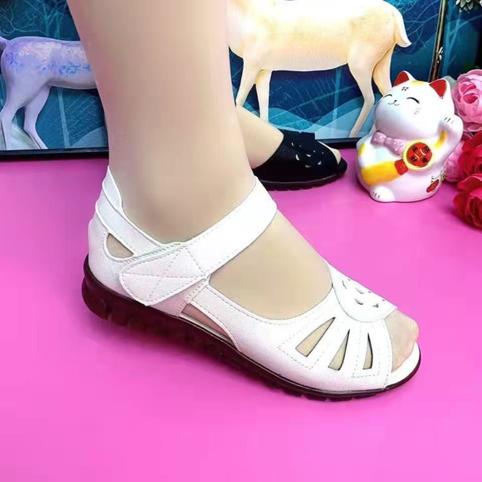 🔥【50% zniżki】🔥【Rozmiary 35-41】Nowy letni styl, wygodne damskie sandały z prawdziwej skóry, miękka podeszwa