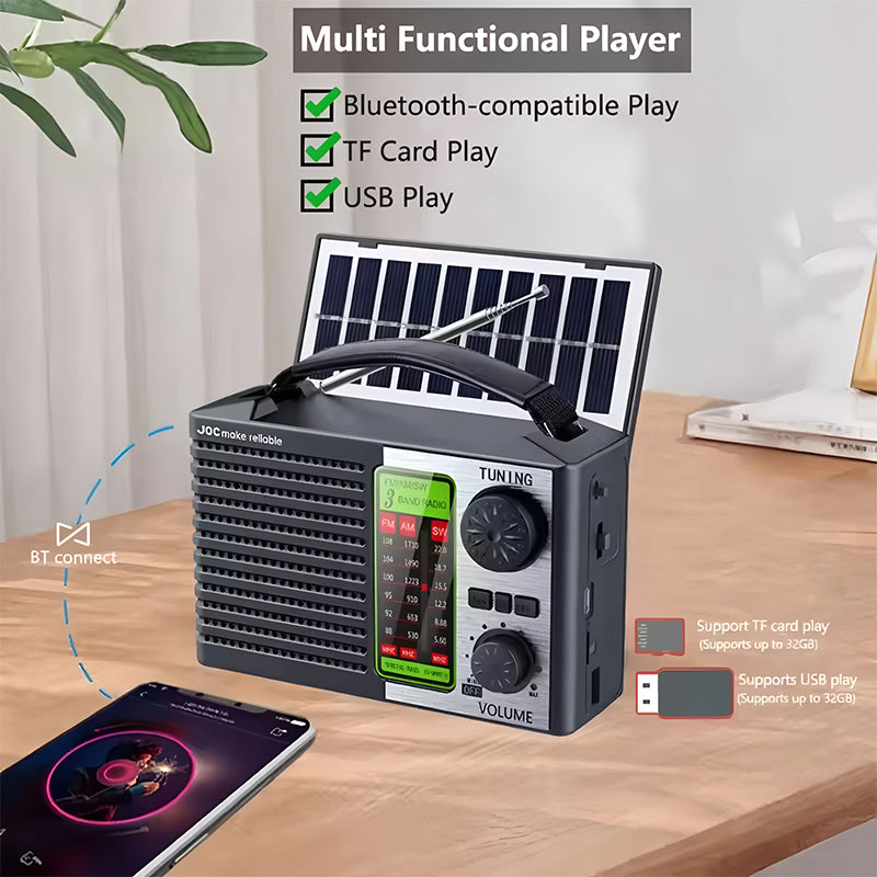 💥🏕️Wielofunkcyjne radio przenośne, radio AM, wbudowany moduł Bluetooth, dźwięk wielostrefowy