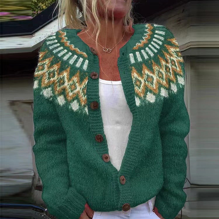 🥰【S-5XL】Nový pohodlný retro vlnený kardigan