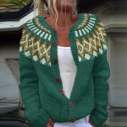 🥰【S-5XL】Nový pohodlný retro vlnený kardigan